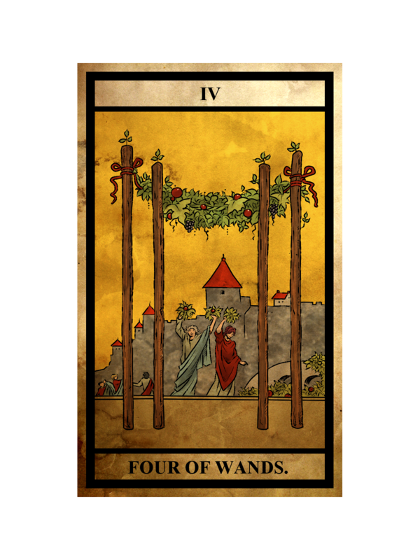 タロットカード｜ワンドの4の意味について